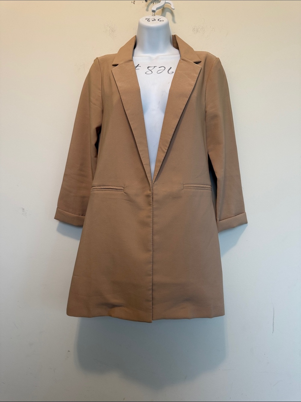 Have Camel Longline Blazer Jacket